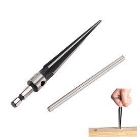 HSS Alloy Steel Hex Shaft Tapered Drill Bit, 5.0 inches (12.8 cm), Reamer, With Deburring Function, Can Drilling Tool, Durable and High Hardness Design, For Manual and Electric Use, Tapered Drill, T