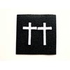 TH Set of 2 Tiny. Mini White Cross Logo Biker