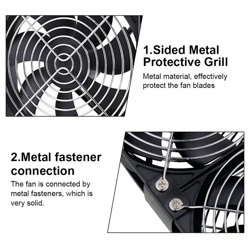 Joycabin 2 x 120mm Computer Fan, Computer Cooling Fan with