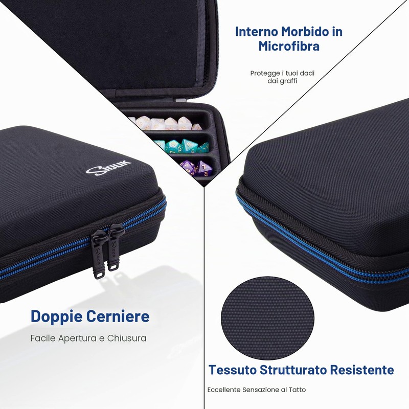SIQUK Custodia per Dadi Custodia Organizer con Maniglia per DND