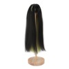Doll Long Straight Wigs Dual Color Simulation Soft High Temperature