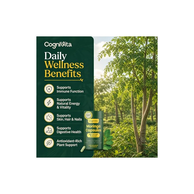 Moringa Capsules – 3 Month Supply – High Strength 50:1