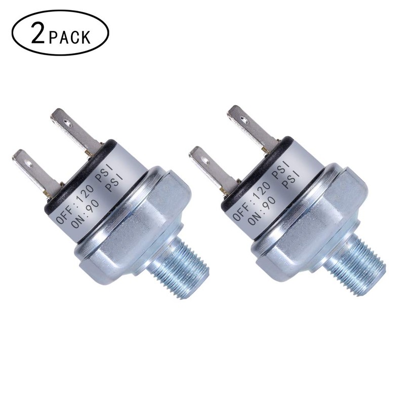 Air Pressure Switch 90-120 PSI 1/8"-27 NPT DC 24V 12V