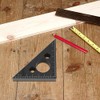 Ruler Thickened 45 Degree Aluminium Alloy Triangle Angle Ruler Woodworking