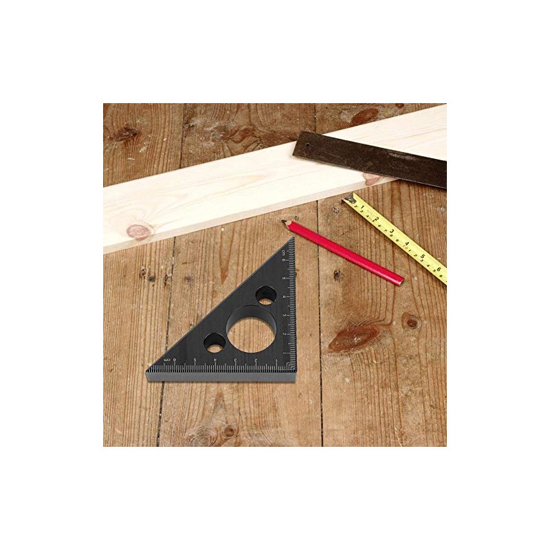 Ruler Thickened 45 Degree Aluminium Alloy Triangle Angle Ruler Woodworking