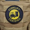 Forklift certified meme 3" circle hook & loop tactical patch