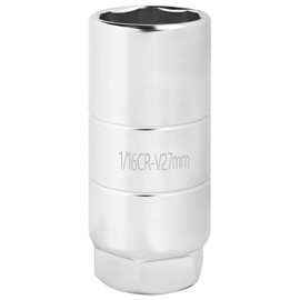 Oil Pressure Sensor Socket, 1 1/16 Socket Switch Fits 3/8" Drive 1-1/8" Hex Wrench, Universal Oil Pressure Switch Socket, Professional car tools for Quick Removing Installing Oil Sending Unit (Silver)