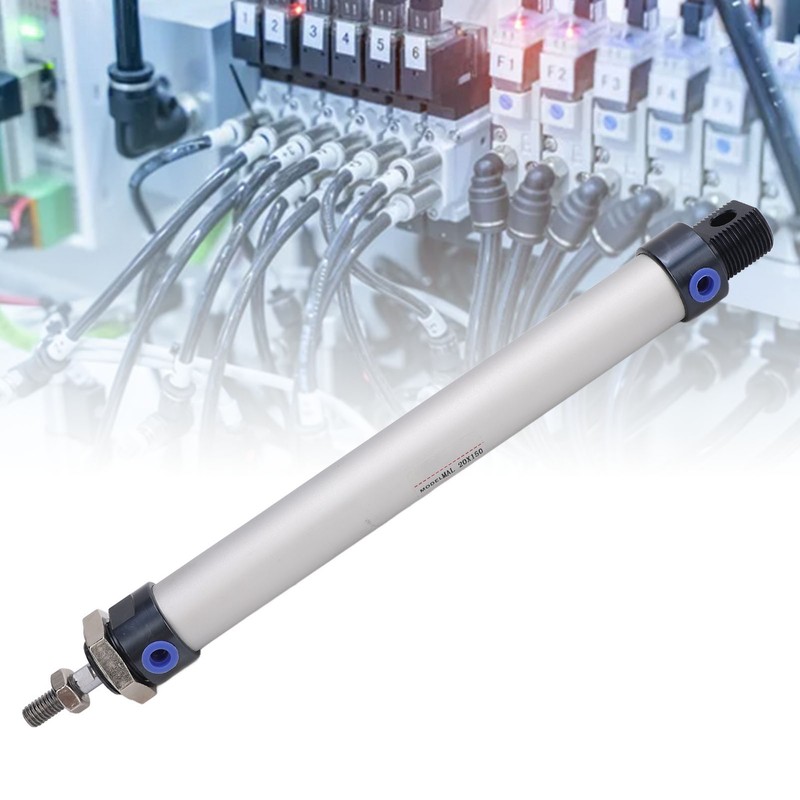 Compact Air Cylinder Aluminum Alloy Pneumatic Cylinder 20mm Bore 150mm