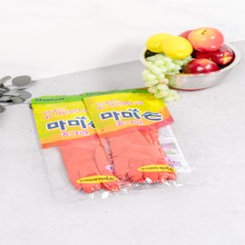 1 pair, 5 pairs, 10 pairs of Mommy Son brushed large (L) rubber gloves, 5 pairs of brushed large (L) rubber gloves / 마미손 기모 대(L) 고무장갑 1켤레 5켤레 10켤레, 기모 대(L) 고무장갑 5켤레