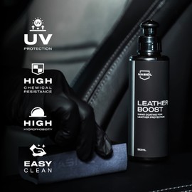 Nasiol Leatherboost Nano Coating for Leather Protection and Conditioner, 5.07 Fl Oz, UV Protection, Prevent Cracking Or Fading Of Leather, Car Interior Care, Furnitures, Apparel, Shoes, Boots and More
