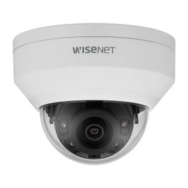Hanwha ANV-L7012R 4MP IR Auto(ICR) WDR Outdoor Network H.265 PoE Dome Camera with 3mm Fixed Focal Lens, White/Plastic, Aluminum