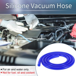 A ABSOPRO Silicone Vacuum Tubing Hose High Temperature 3.3Ft 5/16" 8mm ID 3.5mm Thickness Automotive Vacuum Line Blue 1 Pc 130PSI Max Pressure
