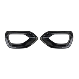 crosselec Carbon Fiber Front Bumper Center Grill Grille Cover Trim for Dodge Charger 2015-2021