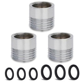 3 Pieces Faucet Adapter Set, CNYMANY Male Thread M20mm to Female Thread M16mm Kitchen Aerator Adapter Set Sink Faucet Adapter Hose Water Filter Standard Hose