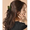 VingTAINE H7862-KHA- Hair Claw Heart, Thin Hair Clip, Hair Accessory,