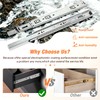 REGUDA Drawer Slides Ball Bearing 3 Folds Full Extension Side