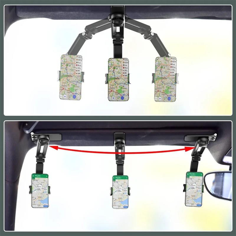 Soporte Teléfono Porta Celular 360° Carro Brazo Ajustable