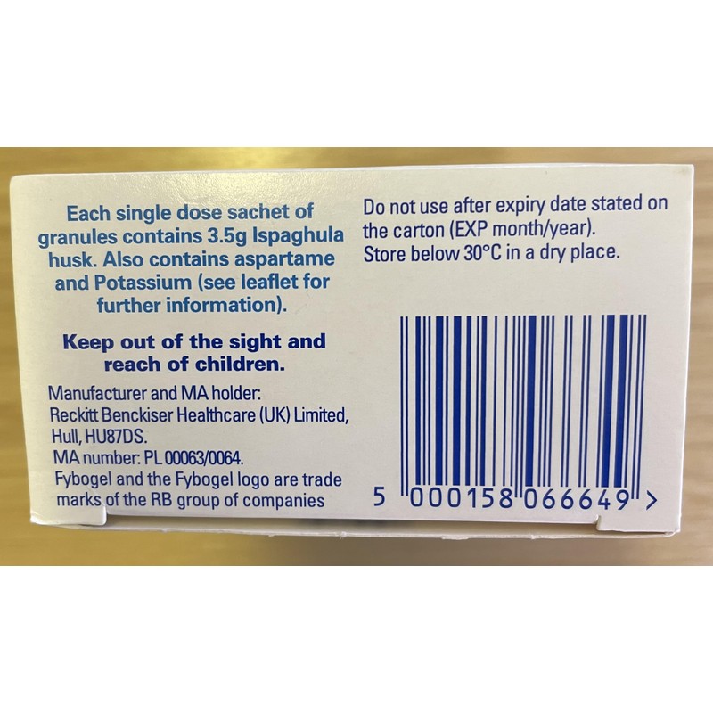 Fybogel - Hi-Fibre Orange Sachets - 10 x 4