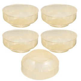 5 StüCk Rauchmelder Schutzhaube - Effektive Staubschutz Abdeckung FüR Rauchmelder Einfache Installation Hellbraun Plastik