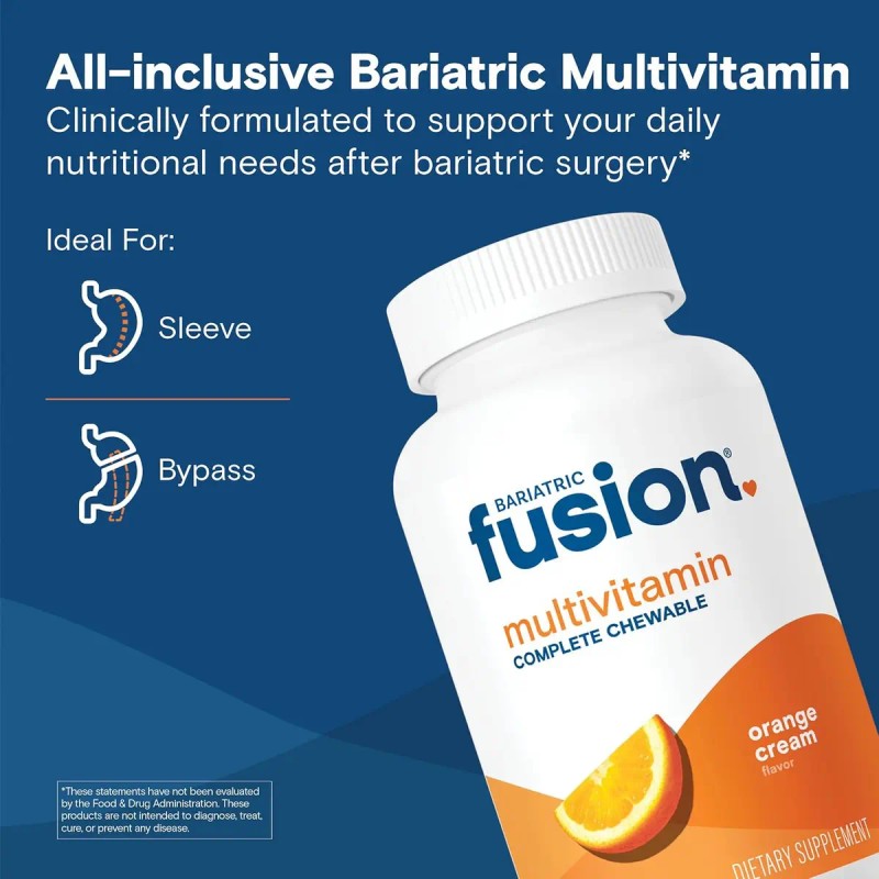 Bariatric Fusion Multivitaminas Masticables Naranja Post Cirugía 120 Tabs