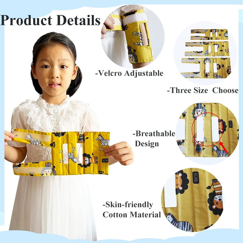 Prevent scratching face, thumb sucking habit, pull IV pipes, elbow