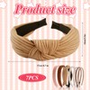 7-Piece Dirndl Headband Set, Elegant, Traditional Simple Headband for Women,