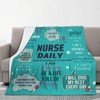 Nurse Gifts for Women Cozy Soft Funny Nurse Throw Blanket