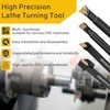 Indexable Lathe Turning Tool 21Pcs Kit 3/8'' 10mm Shank 7Pcs