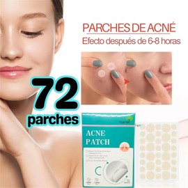 72 Parches - Parches Invisibles Cubrir y Eliminar Acne Espinillas Granos Imperfecciones Cuidado Facial Elimina imperfecciones Acne Patch