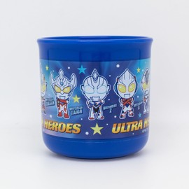 OSK ULTRAHEROES UHS No.2 Children's Plastic Cups, 6.8 fl oz (200 ml), Made in Japan, Antibacterial C-1