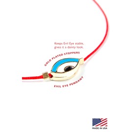 NAZ COLLECTION - Evil Eye Charm Bracelet - String Evil Eye Jewelry – Modern Evil Eye - Friendship Bracelet - Mexican Bracelet Mal De Ojo Turco - Protection Bracelet - Luck Amulet for Women, Men,