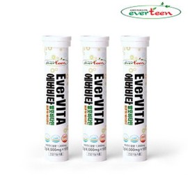에버비타 발포 비타민C 1000 (4gx18정x3통)/레몬맛 Evervita Effervescent Vitamin C 1000 (4g x 18 tablets x 3 bottles) / Lemon Flavor