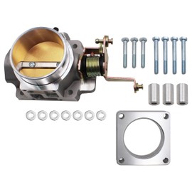 1724 62mm Throttle Body for High Flow Power Plus Series with a Complete Throttle Body Spacer Replacement for BBK,Compatible With Jeep 4.0L 1991-2003 and Just for Cherokee 1998-2001 4.0L