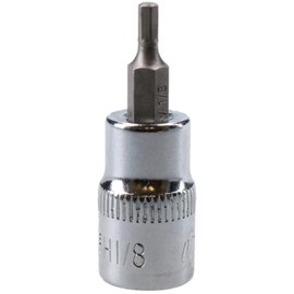 1/8" Hex Key Socket/Bit 3/8" Drive Imperial AF SAE 6 Sided Allen Key 48mm Cr-V