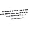 GMC 2019-25 Gloss Black DENALI HD DENALI SIERRA Emblems Fit