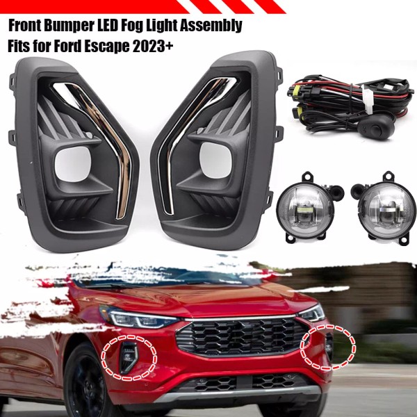 ZTT For Ford Escape 2023-2025 LED Front Bumper Fog Light
