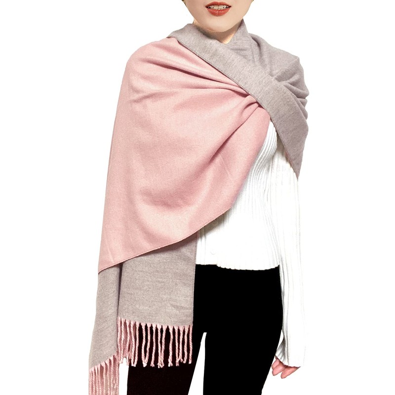 Woogwin Winter Cashmere Scarf Wool Pashmina Shawls for Women Long
