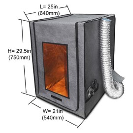 Multifunctional 3D Printer Enclosure w/Adjustable Ventilation Kit Eliminate Odors Tent Cover Compatible with Anycubic Photon Mono, Elegoo Saturn/Mars 3/4 & Creality Halot Series Resin 3D Printer