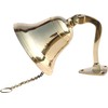 Handcrafted Trading Co Wall Mountable Nautical Brass Bell 4" Gold