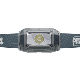 Petzl Tikka Headlamp - Compact 350 Lumen Light with Red Lighting, for Hiking, Climbing, Running, and Camping - Grey
