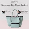 POPUPS Neoprene Large Tote Bags - Lightweight and Water-Resistant Neoprene