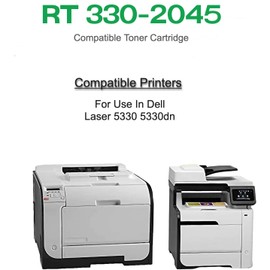 Renewable Toner 330-2045 Compatible Replacement for Dell 5330 3302044 330-2045 HW307 NY312 NY313 TR393 5330 5330DN High Yield Cartridge (Black)