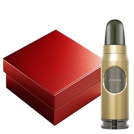 Navpeak Windproof Butane Torch Lighter - Refillable Jet Flame Lighter Bullet Shaped for Candles, Outdoor, Desserts, and Baking, BBQ & Emergency Survival Gear (Butane Not Included) (Champagne Gold)