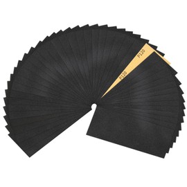 Sruhrak 9x3.6 inches Waterproof Sandpaper, 30 Pieces Sanding Paper 120 Grits Set Wet and Dry Use Sandpaper for Woodworking, Metal Rust Removal, Surface Preparation