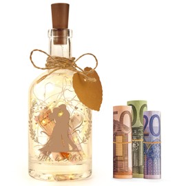 Vetbuosa Wedding Gifts for Bride and Groom - LED Bottle Light, Money Gift, Wedding, Wedding Gift Money, Wedding Gifts for Bride and Groom, Anniversary Gift for Him, Wedding Decoration
