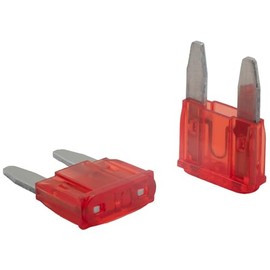 SeKi Mini Blade Fuse 10 A Red Car Fuse 32 V/DC Blade Fuse Boat Trailer Truck Caravan Pack of 5