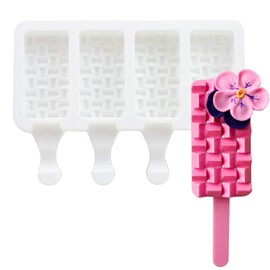 O'Creme Alternating-Roofs Ice Pop Ice Cream Mold 2-5/8 Inch