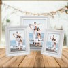 LaVie Home 5x7 Picture Frames (1 Pack, Distressed White) Rustic