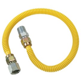 Brasscraft CSSD54-18P 18-Inch Stainless Steel Gas Heater Connector