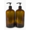 Vivaplex, 2, Large, 32 oz, Empty, Amber Glass Bottles with